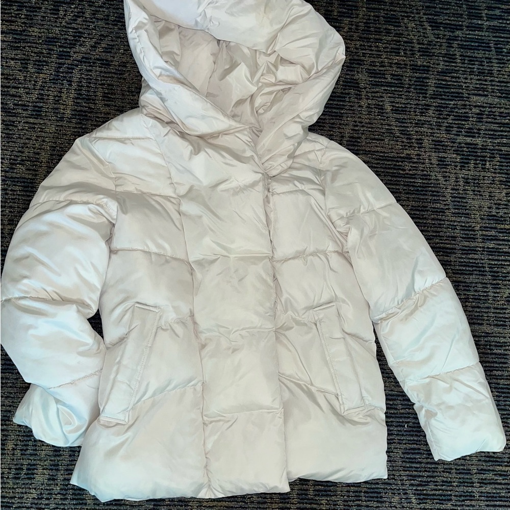 Lucky Brand Cream Puffer Jacket